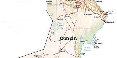 Oman país mapa