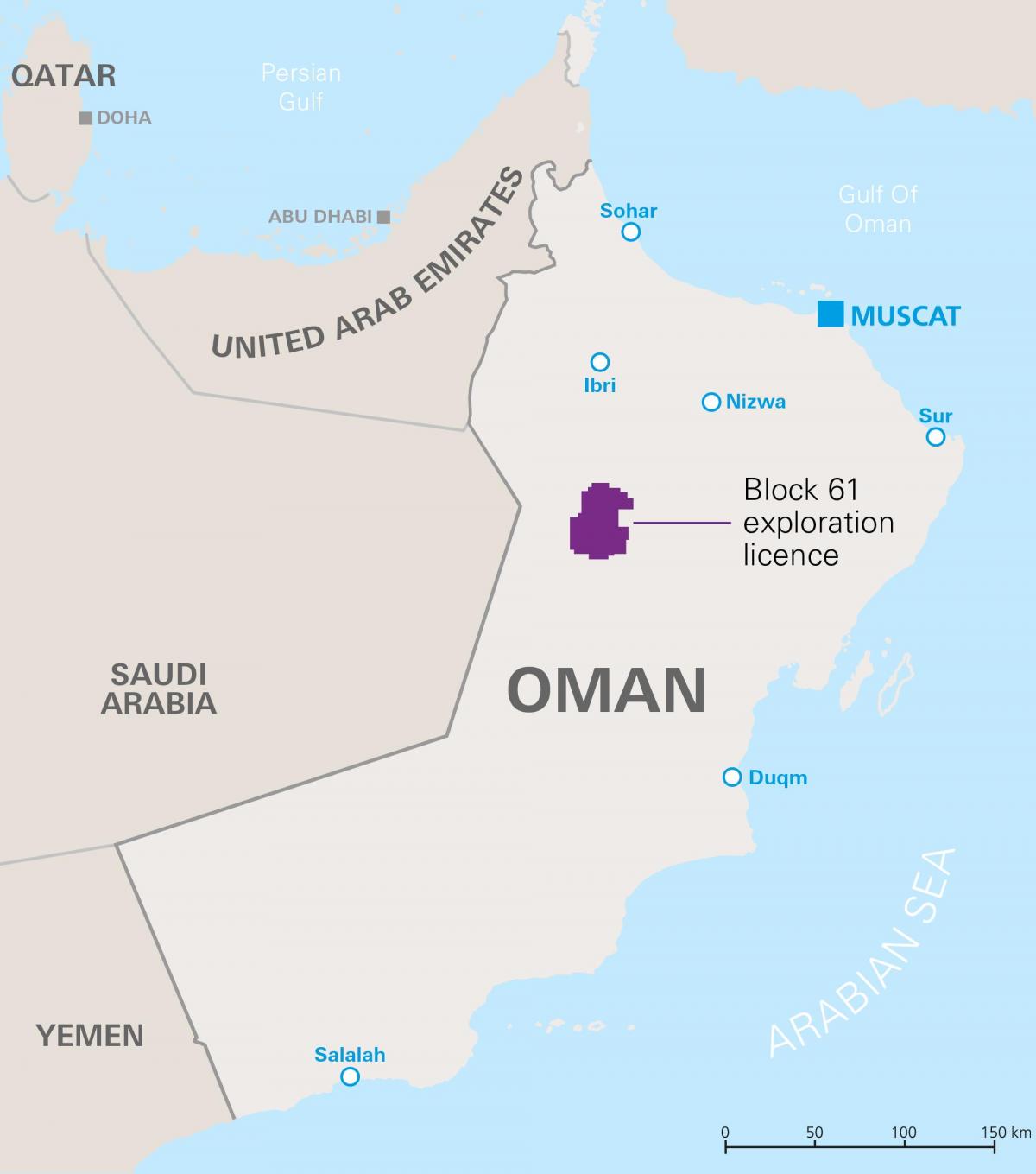 mapa de khazzan Oman