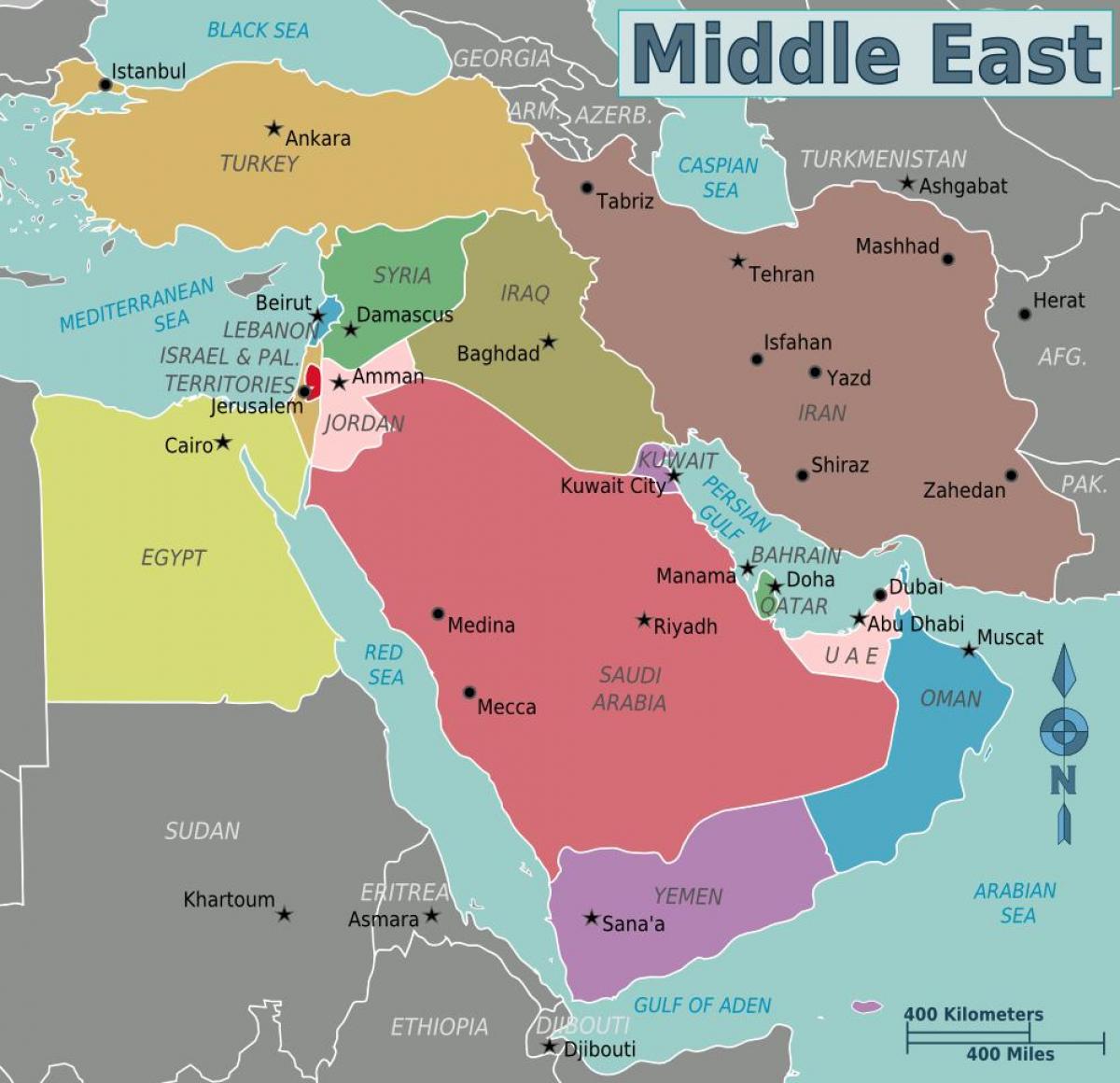 mapa de Oman mapa orient mitjà