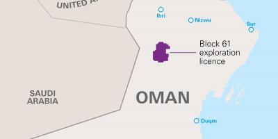 Mapa de khazzan Oman