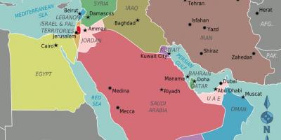 Mapa de Oman mapa orient mitjà